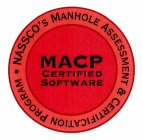MACP CERTIFIED SOFTWARE NASSCO'S MANHOLE ASSESSMENT & CERTIFICATION PROGRAM
