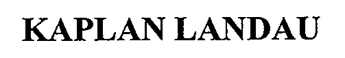 KAPLAN LANDAU