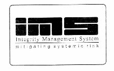 IMS INTEGRITY MANAGEMENT SYSTEM MITIGATING SYSTEMIC RISK