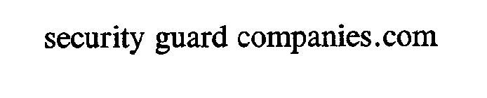 SECURITY GUARD COMPANIES.COM
