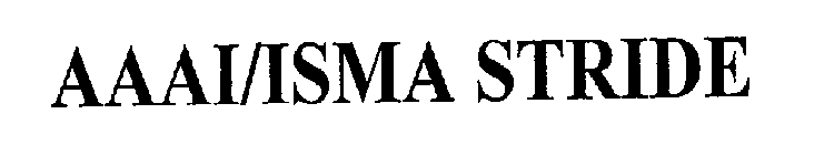 AAAI/ISMA STRIDE