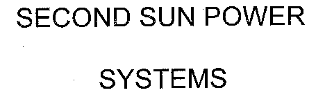 SECOND SUN POWER SYSTEMS