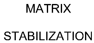 MATRIX STABILIZATION