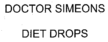 DOCTOR SIMEONS DIET DROPS
