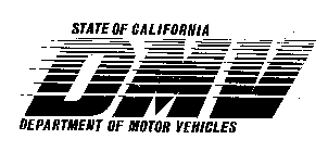 STATE OF CALIFORNIA DMV DEPARTMENT OF MOTOR VEHICLES