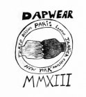 DAPWEAR TOKYO BEIJING PARIS LONDON JAMAICA CAPETOWN NEW YORK MMXIII