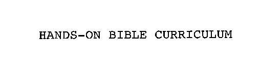 HANDS-ON BIBLE CURRICULUM