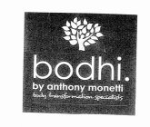 BODHI. BY ANTHONY MONETTI BODY TRANSFORMATION SPECIALISTS