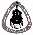 TBW TENNESSEE BREW WORKS FINELY TUNED AND DESIGN OF GUITAR AND PICK