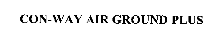 CON-WAY AIR GROUND PLUS