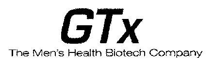 GTX THE MEN'S HEALTH BIOTECH COMPANY