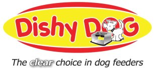DISHY DOG THE CLEAR CHOICE IN DOG FEEDERS