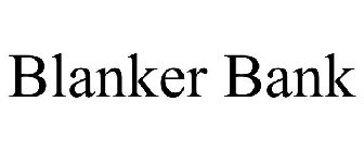 BLANKER BANK