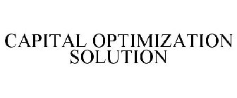 CAPITAL OPTIMIZATION SOLUTION