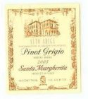 ALTO ALDIGE DENOMINAZIONE DI ORIGINE CONTROLLATA PINOT GRIGIO WHITE WINE 2005 SANTA MARGHERITA PRODUCT OF ITALY