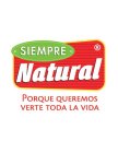 SIEMPRE NATURAL PORQUE QUEREMOS VERTE TODA LA VIDA