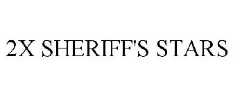 2X SHERIFF'S STARS