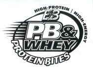 EB PB & WHEY PROTEIN BITES HIGH-PROTEIN / HIGH-ENERGY
