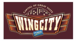 CAPITAL OF GREAT TASTE WING CITY PERDUE