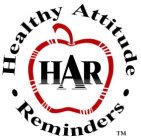 HEALTHY ATTITUDE REMINDERS HAR