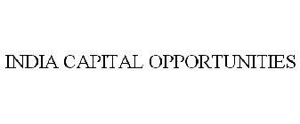 INDIA CAPITAL OPPORTUNITIES