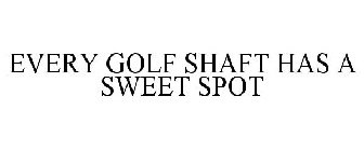 EVERY GOLF SHAFT HAS A SWEET SPOT