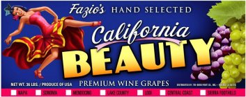 FAZIO'S HAND SELECTED CALIFORNIA BEAUTY PREMIUM WINE GRAPES
