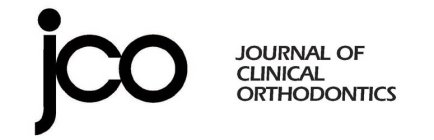 JCO JOURNAL OF CLINICAL ORTHODONTICS