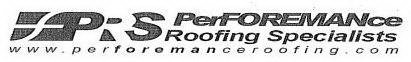 FPRS PERFOREMANCE ROOFING SPECIALISTS WWW.PERFORMANCEROOFING.COM