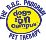 THE D.O.C. PROGRAM PET THERAPY DOGS ON CAMPUS KENT STATE UNIVERSITY