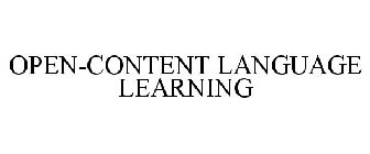 OPEN-CONTENT LANGUAGE LEARNING