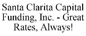 SANTA CLARITA CAPITAL FUNDING, INC. - GREAT RATES, ALWAYS!