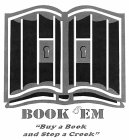 BOOK 'EM BUY A BOOK AND STOP A CROOK