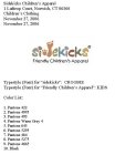 SIDEKICKS FRIENDLY CHILDREN'S APPAREL