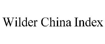 WILDER CHINA INDEX