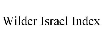 WILDER ISRAEL INDEX