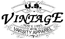 U.S. VINTAGE SINCE 1995 VARSITY APPAREL