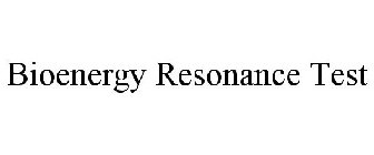 BIOENERGY RESONANCE TEST