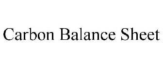 CARBON BALANCE SHEET