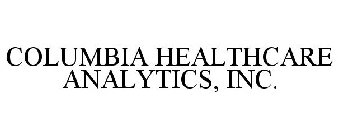 COLUMBIA HEALTHCARE ANALYTICS, INC.