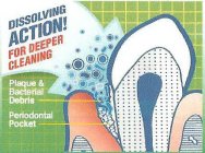 DISSOLVING ACTION! FOR DEEPER CLEANING PLAQUE & BACTERIAL DEBRIS PERIODONTAL POCKET