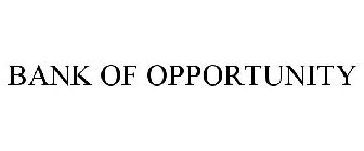 BANK OF OPPORTUNITY