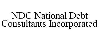 NDC NATIONAL DEBT CONSULTANTS INCORPORATED