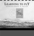 LEARNING TO FLY APRENDIENDO A VOLAR LAGUNA DEL DIAMANTE 1930 POSTA AEREA 20 CENTAVOS 20