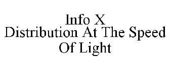 INFO X DISTRIBUTION AT THE SPEED OF LIGHT