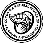 · COCOA IS A NATURAL SOURCE OF · FLAVANOL ANTIOXIDANTS
