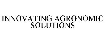 INNOVATING AGRONOMIC SOLUTIONS