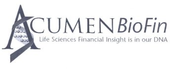 ACUMEN BIOFIN LIFE SCIENCES FINANCIAL INSIGHT IS IN OUR DNA