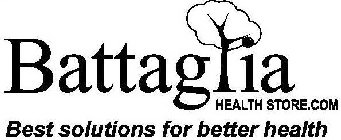 BATTAGLIA HEALTH STORE.COM BEST SOLUTIONS FOR BETTER HEALTH