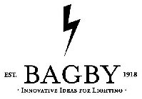 BAGBY · INNOVATIVE IDEAS FOR LIGHTING · EST. 1918